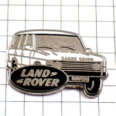 ピンバッジ・ランドローバー白い車レンジローバー英国 ROVER RANGE-ROVER LAND-ROVER ENGLAND