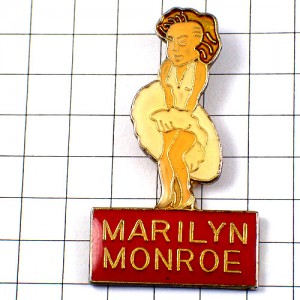 ピンバッジ・マリリンモンロー白ドレス映画女優 MARILYN-MONROE