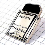 ピンバッジ・シャネル香水エゴイスト銀色壜型 CHANEL EGOISTE