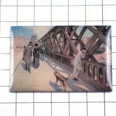 ピンバッジ・カイユボット画『ヨーロッパ橋』 CAILLEBOTTE