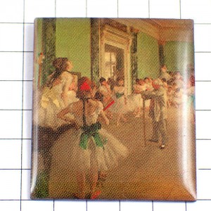 ピンバッジ・ドガ画『ダンス教室（バレエの教室）』 EDGAR-DEGAS