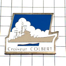 ピンバッジ・海軍の軍艦ミリタリー船コルベール防空巡洋艦 CROISEUR-COLBERT FRANCE