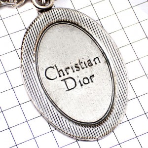 キーホルダー・クリスチャンディオール銀色 CHRISTIAN-DIOR