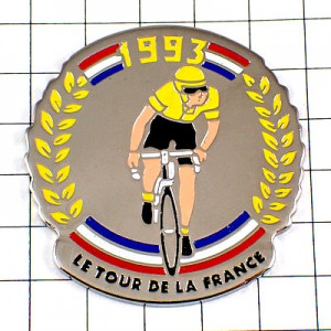 ピンバッジ・ツールドフランス自転車レース選手マイヨジョーヌ黄色服 LETOUR 1993