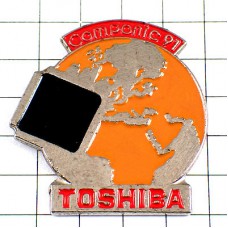 ピンバッジ・東芝の機械コンパニック地球