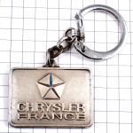 キーホルダー・クライスラー水色アメ車シルバー銀色 CHRYSLER FRANCE USA