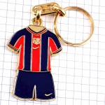 キーホルダー・ナイキ服サッカークラブFCバルセロナのユニフォーム赤と青