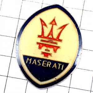 ピンバッジ・マセラッティ社エンブレム車 MASERATI ITALIA ITALY