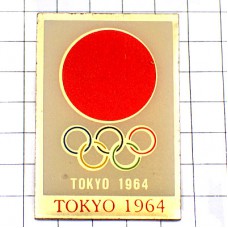 ピンバッジ・東京オリンピック五輪1964年エンブレム赤い丸