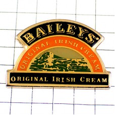 ピンバッジ・ベイリーズ酒ラベル型 BAILEYS IRISH-CREAM IRELAND