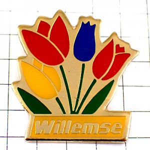 ピンバッジ・チューリップ花々 TULIP WILLEMSE FRANCE