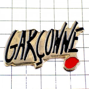 ピンバッジ・香水ギャルソンヌ文字 GARCONNE