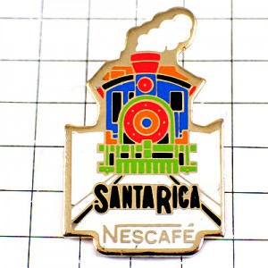 ピンバッジ・コーヒー珈琲ネスカフェ蒸気機関車サンタリカ鉄道 SANTARICA NESTLE NESCAFE SWISS