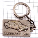 キーホルダー・プジョー２０４車シルバー銀色 PEUGEOT FRANCE