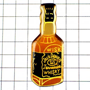 ピンバッジ・ジャックダニエルお酒ウィスキーのボトル瓶 JACK-DANIELS TENNESSEE WHISKY WHISKEY USA