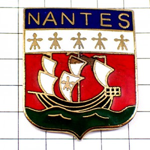 お買得ピンバッジ・船の紋章ナント NANTES FRANCE