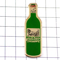 ピンバッジ・ワイン葡萄ぶどう酒グリーン緑色の瓶