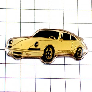 ピンバッジ・ポルシェのカレラ白い車 PORSCHE GERMANY