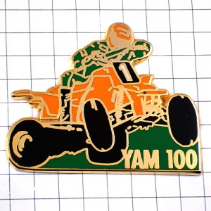 ピンバッジ・ヤマハのカート車レースYAM100