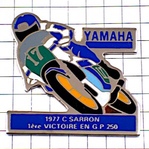 ピンバッジ・ヤマハYAMAHAオートバイ二輪バイクレース仕様