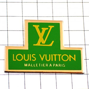 ピンバッジ・ルイヴィトンLV緑マレティエ鞄職人 VUITTON-MALLETIER PARIS LOUIS-VUITTON FRANCE