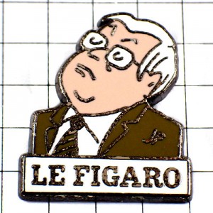 ピンバッジ・フランスの政治家ルフィガロ新聞