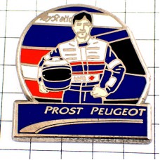 ピンバッジ・プロストのヘルメットF1プジョー車レーサー PEUGEOT FRANCE