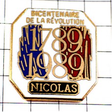 ピンバッジ・フランス共和国/200年記念ニコラ国旗ワイン酒 NICOLAS CELLAR SOMMELIER FRANCE