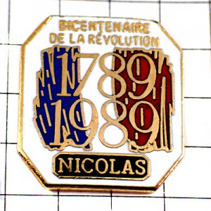 ピンバッジ・フランス共和国/200年記念ニコラ国旗ワイン酒 NICOLAS CELLAR SOMMELIER FRANCE