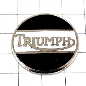 ピンバッジ・トライアンフ二輪バイク英国イギリス丸型 TRIUMPH ENGLAND