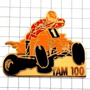 ピンバッジ・ヤマハのカート車レースYAM100