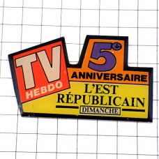 ピンバッジ・テレビや新聞雑誌出版５周年