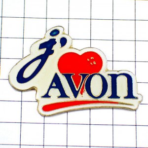 ピンバッジ・エイボン化粧品ハート大好き AVON-USA