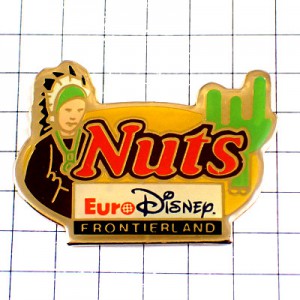 ピンバッジ・ユーロディズニー遊園地フロンティアランドお菓子 NUTS NESTLE SWISS