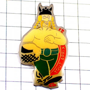 ピンバッジ・トゥータプリックス籠パニエ買い物ガリア人の男 ASTERIX OBELIX GAULOIS FRANCE