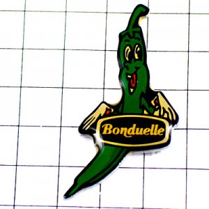 ピンバッジ・インゲン豆くん野菜 BONDUELLE CHILI