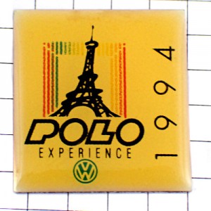 ピンバッジ・ポロ車フォルクスワーゲン1994年エッフェル塔 EIFFEL-TOWER VW-POLO VW VOLKSWAGEN GERMANY