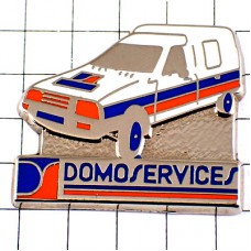 ピンバッジ・業務サービス用の白い車 DOMOS SERVICES