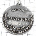 キーホルダー・ロンジン時計シルバー銀色 LONGINES SWISS