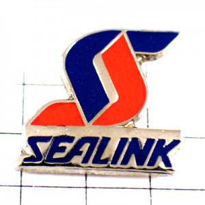 ピンバッジ・フェリーボート船アルファベットＳ SEALINK