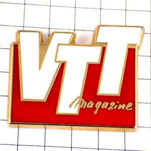 ピンバッジ・自転車雑誌ＶＴＴマウンテンバイク二輪