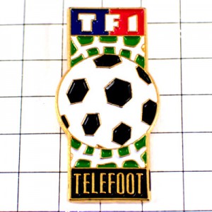 ピンバッジ・サッカーボール球/TF1番組テレビ局