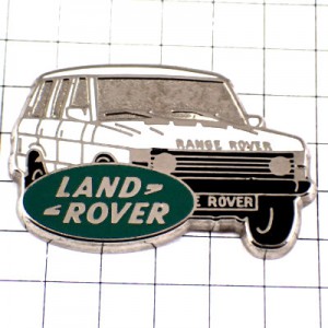 ピンバッジ・ランドローバー車ディフェンダー白 ROVER RANGE-ROVER LAND-ROVER ENGLAND