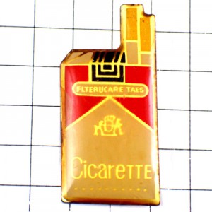 ピンバッジ・タバコ紙パック入り煙草 MARLBORO CICARETTE CIGARETTE