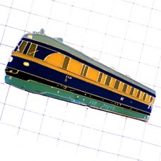 ピンバッジ・スイス鉄道トレイン車両ブルー水色の屋根