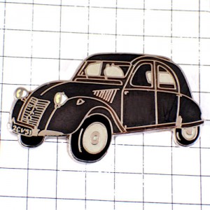 ピンバッジ・シトロエン２CV黒い車 CITROEN-2CV CITROEN FRANCE