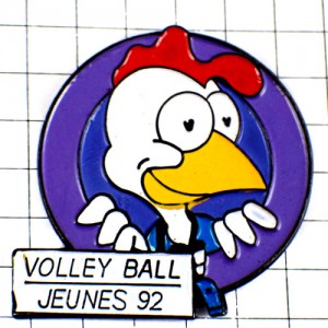 ピンバッジ・バレーボール選手の鳥 FEDERATION-FRANCAISE-DE-VOLLEYBALL FFVB