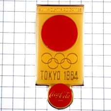 ピンバッジ・コカコーラ東京オリンピック五輪1964年ビンテージ中古品