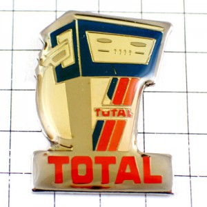 給油機トタル石油お買得ピンバッジ TOTAL FRANCE