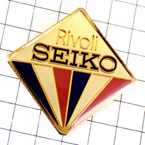 ピンバッジ・セイコー腕時計リヴォリ海外 SEIKO RIVOLI